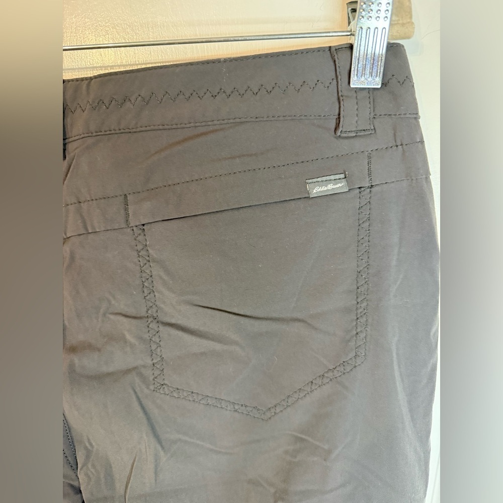 Eddie Bauer Women’s Dark Gray Convertible Hiking Pants - Size T8 - Picture 6 of 9